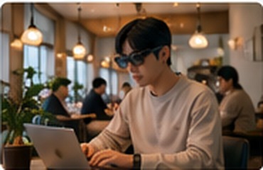 카페 작업 이미지